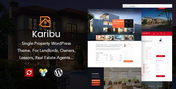 Karibu Single Property WordPress Theme