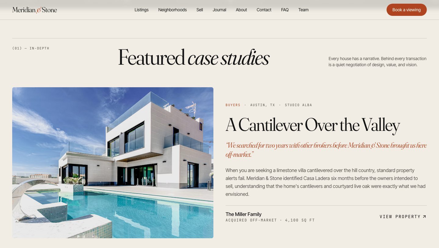 Meridian: Client testimonials and case studies