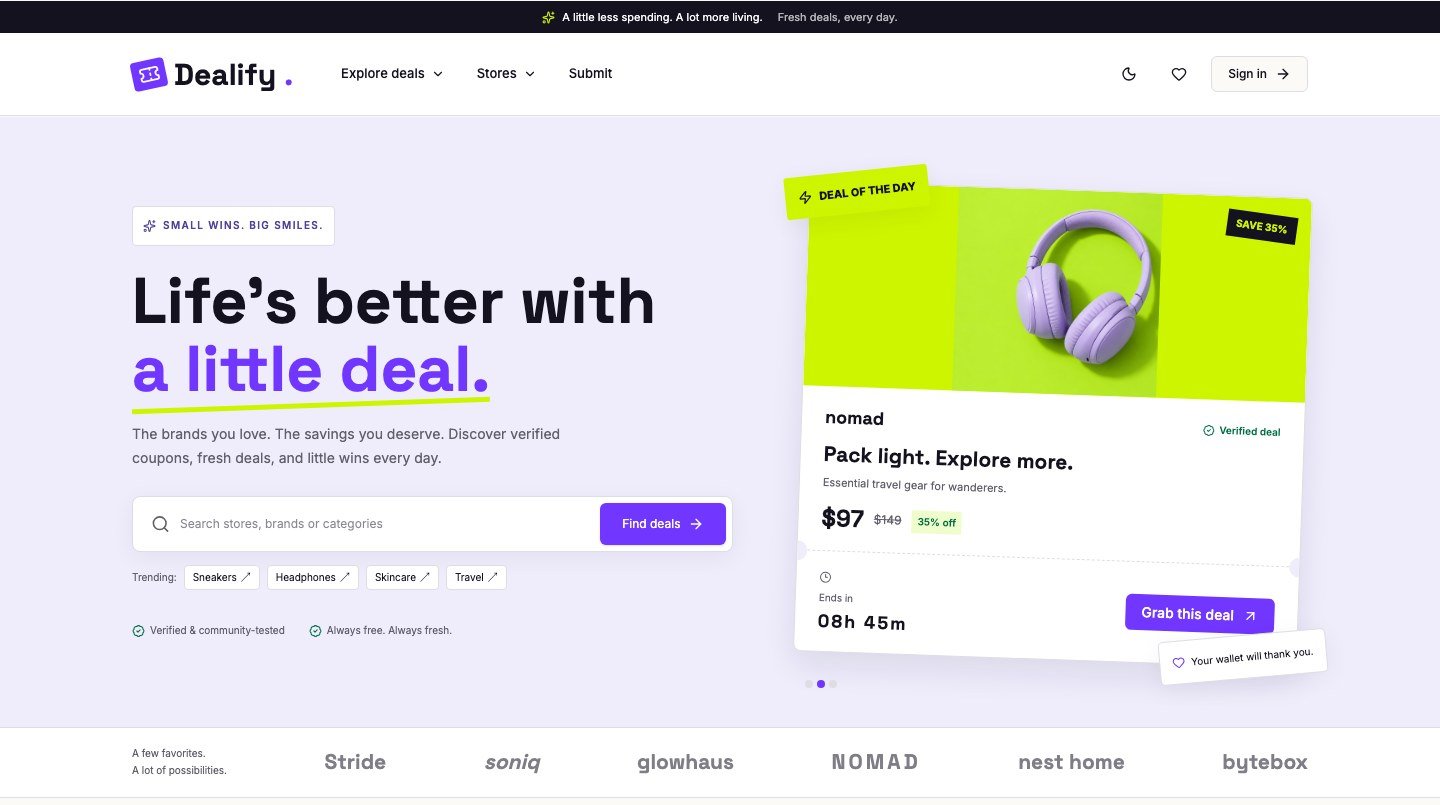 Dealify preview