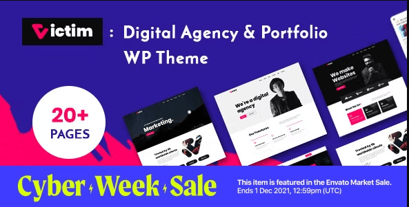 Victim - Digital Agency & Portfolio WordPress Theme