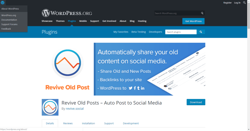 Revive Old Post, now Revive Social, auto-posting WordPress content to social media