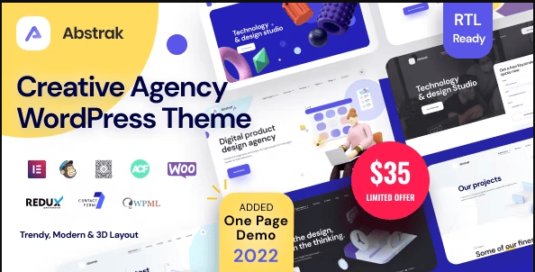 Abstrak - Creative Agency Theme
